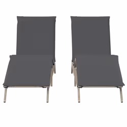 VidaXL 3261583 sedia da esterno Terrazzo Seduta imbottita Rattan sintetico, Acciaio Grigio - Vista aggiuntiva 5