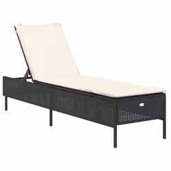 VidaXL 3261587 sedia da esterno Terrazzo Seduta imbottita Rattan sintetico, Acciaio Crema, Bianco - Vista aggiuntiva 4