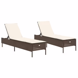 VidaXL 3261588, Terrazzo, Seduta imbottita, Rattan sintetico, Acciaio, Crema, Bianco, 110 kg, 550 mm