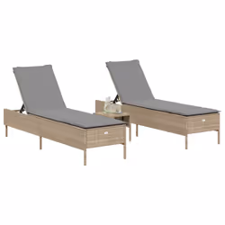 VidaXL 3261590 sedia da esterno Terrazzo Seduta imbottita Rattan sintetico, Acciaio Grigio