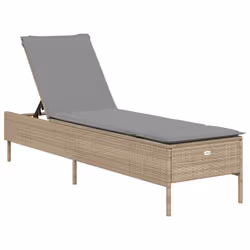 VidaXL 3261590 sedia da esterno Terrazzo Seduta imbottita Rattan sintetico, Acciaio Grigio - Vista aggiuntiva 4