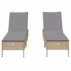 VidaXL 3261590 sedia da esterno Terrazzo Seduta imbottita Rattan sintetico, Acciaio Grigio - Vista aggiuntiva 5