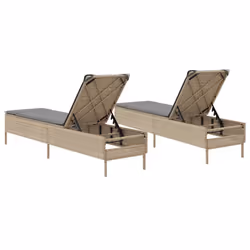 VidaXL 3261590 sedia da esterno Terrazzo Seduta imbottita Rattan sintetico, Acciaio Grigio - Vista aggiuntiva 7