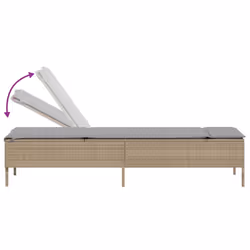 VidaXL 3261590 sedia da esterno Terrazzo Seduta imbottita Rattan sintetico, Acciaio Grigio - Vista aggiuntiva 8