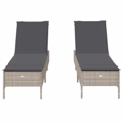 VidaXL 3261592 sedia da esterno Terrazzo Seduta imbottita Rattan sintetico, Acciaio Grigio - Vista aggiuntiva 5