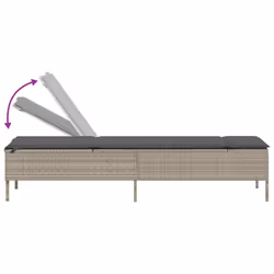 VidaXL 3261592 sedia da esterno Terrazzo Seduta imbottita Rattan sintetico, Acciaio Grigio - Vista aggiuntiva 8