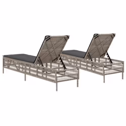 VidaXL 3261601 sedia da esterno Terrazzo Seduta imbottita Rattan sintetico, Acciaio Grigio - Vista aggiuntiva 7