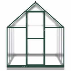 vidaXL Telaio Serra con Base Verde 224x169x202 cm in Alluminio - Vista aggiuntiva 3
