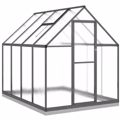 vidaXL Telaio Serra con Base Antracite 224x169x202 cm in Alluminio - Vista aggiuntiva 2
