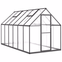 vidaXL Telaio Serra con Base Antracite 334x169x195 cm in Alluminio - Vista aggiuntiva 2