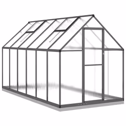 vidaXL Telaio Serra con Base Antracite 334x169x202 cm in Alluminio - Vista aggiuntiva 2