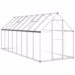 vidaXL Telaio Serra con Base Argento 445x169x195 cm in Alluminio - Vista aggiuntiva 2