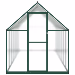 vidaXL Telaio Serra con Base Verde 445x169x195 cm in Alluminio - Vista aggiuntiva 3