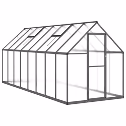 vidaXL Telaio Serra con Base Antracite 445x169x195 cm in Alluminio - Vista aggiuntiva 2