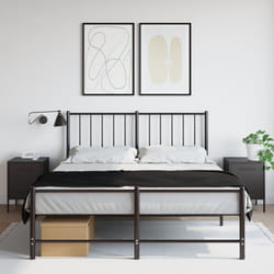 vidaXL Comodini 2 pz Nero 36x39x50,5 cm in Acciaio