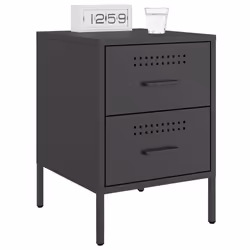 VidaXL 842922 comodino Nero - Vista aggiuntiva 4