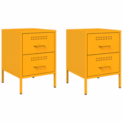 VidaXL 842929, Giallo, Acciaio, 360 mm, 390 mm, 505 mm, 2 pz