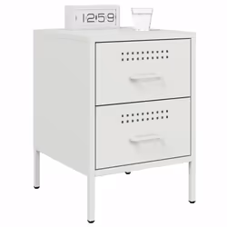 VidaXL 842932 comodino Bianco - Vista aggiuntiva 4