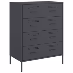 vidaXL Credenza Antracite 68x39x89 cm in Acciaio - Vista aggiuntiva 2