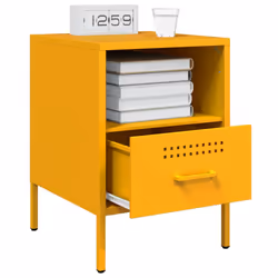 VidaXL 843061 comodino Giallo - Vista aggiuntiva 4