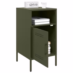 VidaXL 843075 comodino Oliva - Vista aggiuntiva 4
