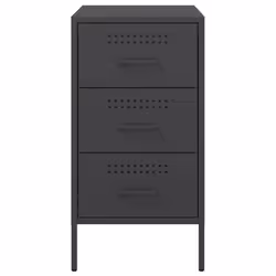 VidaXL 843078 comodino Nero - Vista aggiuntiva 6