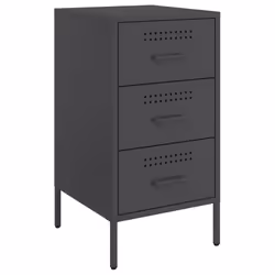 VidaXL 843079 comodino Nero - Vista aggiuntiva 5