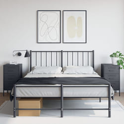 vidaXL v Comodini 2 pz Antracite 36x39x68 cm in Acciaio