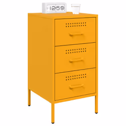 VidaXL 843084 comodino Giallo - Vista aggiuntiva 5