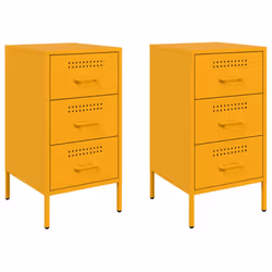 VidaXL 843085, Giallo, Acciaio, 360 mm, 390 mm, 680 mm, 2 pz