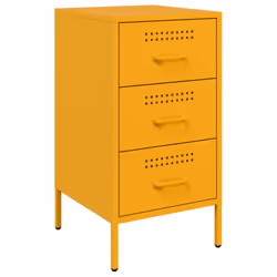 VidaXL 843085 comodino Giallo - Vista aggiuntiva 5