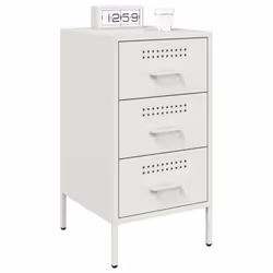 VidaXL 843088 comodino Bianco - Vista aggiuntiva 4