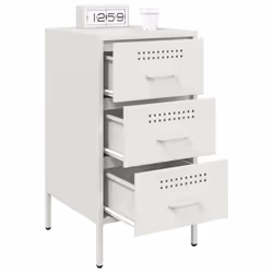VidaXL 843088 comodino Bianco - Vista aggiuntiva 5