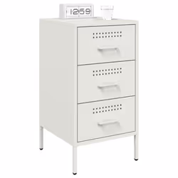 VidaXL 843089 comodino Bianco - Vista aggiuntiva 4