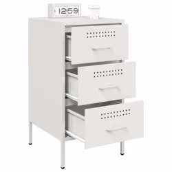VidaXL 843089 comodino Bianco - Vista aggiuntiva 5