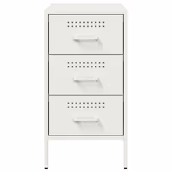 VidaXL 843089 comodino Bianco - Vista aggiuntiva 6