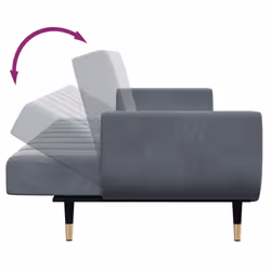 VidaXL 3258152 divano Grigio - Vista aggiuntiva 8