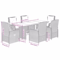 VidaXL 3262777 set mobili da esterno - Vista aggiuntiva 8