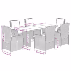VidaXL 3262785 set mobili da esterno - Vista aggiuntiva 8