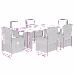 VidaXL 3262787 set mobili da esterno - Vista aggiuntiva 8