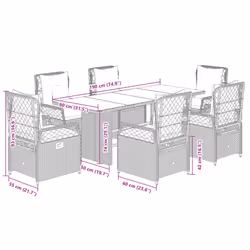 VidaXL 3262922 set mobili da esterno - Vista aggiuntiva 8