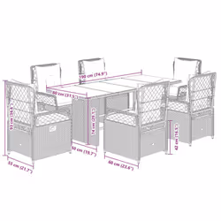 VidaXL 3262928 set mobili da esterno - Vista aggiuntiva 8