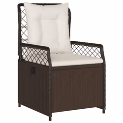 Set da Pranzo da Giardino 9pz con Cuscini Marrone in Polyrattancod mxl 117165 - Vista aggiuntiva 3