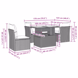 VidaXL 3266586 set mobili da esterno - Vista aggiuntiva 8