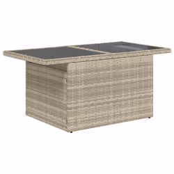 vidaXL Set Divano da Giardino 8pz con Cuscini Grigio Chiaro Polyrattan - Vista aggiuntiva 3