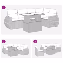 VidaXL 3268519 set mobili da esterno - Vista aggiuntiva 7