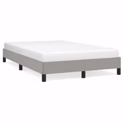 vidaXL Giroletto senza Materasso Grigio Chiaro 120x190 cm in Tessuto - Vista aggiuntiva 2