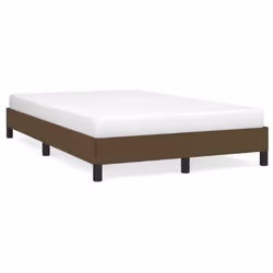 vidaXL Giroletto senza Materasso Marrone Scuro 80x200 cm in Tessuto - Vista aggiuntiva 2