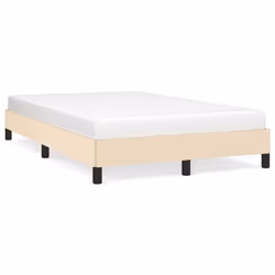 vidaXL Giroletto senza Materasso Crema 120x190cm in Tessuto - Vista aggiuntiva 2