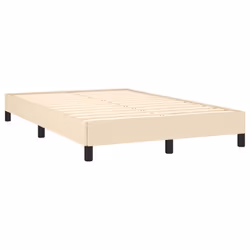 vidaXL Giroletto senza Materasso Crema 120x190cm in Tessuto - Vista aggiuntiva 3